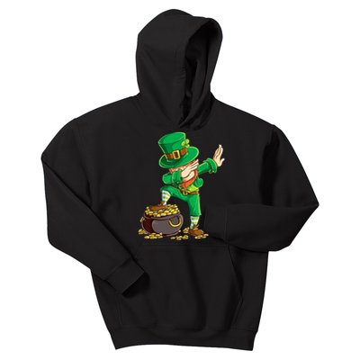 St Patricks Day Dabbing Leprechaun Dab Kids Hoodie