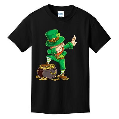 St Patricks Day Dabbing Leprechaun Dab Kids T-Shirt