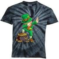 St Patricks Day Dabbing Leprechaun Dab Kids Tie-Dye T-Shirt