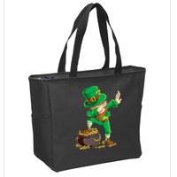 St Patricks Day Dabbing Leprechaun Dab Zip Tote Bag