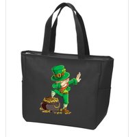 St Patricks Day Dabbing Leprechaun Dab Zip Tote Bag