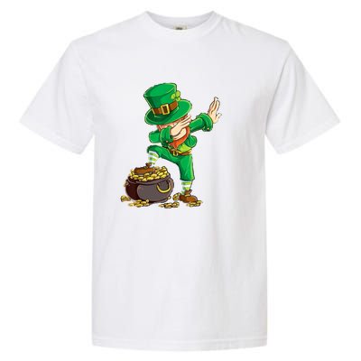 St Patricks Day Dabbing Leprechaun Dab Garment-Dyed Heavyweight T-Shirt