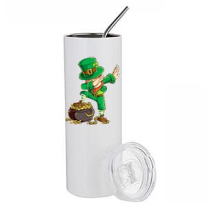 St Patricks Day Dabbing Leprechaun Dab Stainless Steel Tumbler