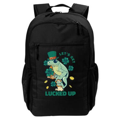 St Patricks Day Let's Get Lucked Up Frog Backpack