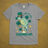 St Patricks Day Let's Get Lucked Up Frog T-Shirt