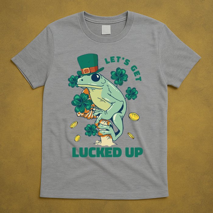 St Patricks Day Let's Get Lucked Up Frog T-Shirt