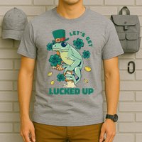 St Patricks Day Let's Get Lucked Up Frog T-Shirt