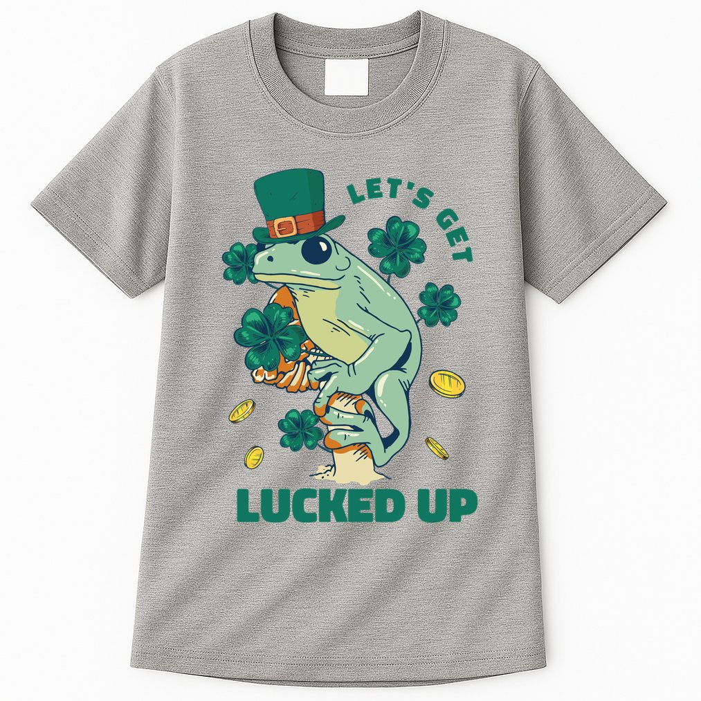 St Patricks Day Let's Get Lucked Up Frog Tall T-Shirt