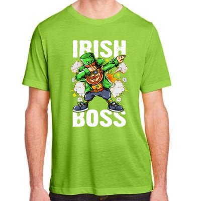 St Patricks Day Outfit Dabbing Leprechaun Gift Adult ChromaSoft Performance T-Shirt