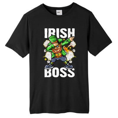 St Patricks Day Outfit Dabbing Leprechaun Gift Tall Fusion ChromaSoft Performance T-Shirt