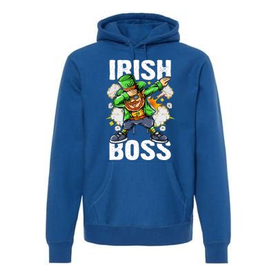 St Patricks Day Outfit Dabbing Leprechaun Gift Premium Hoodie