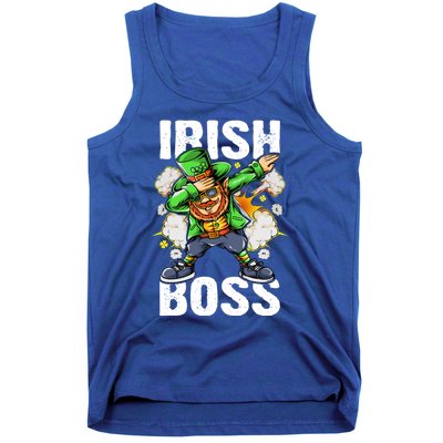 St Patricks Day Outfit Dabbing Leprechaun Gift Tank Top