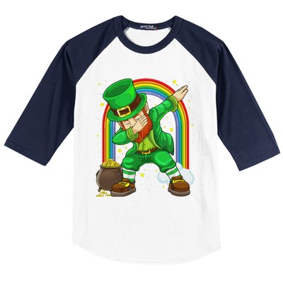 St Patricks Day Dabbing Leprechaun Irish Dab Shamrock Baseball Sleeve Shirt