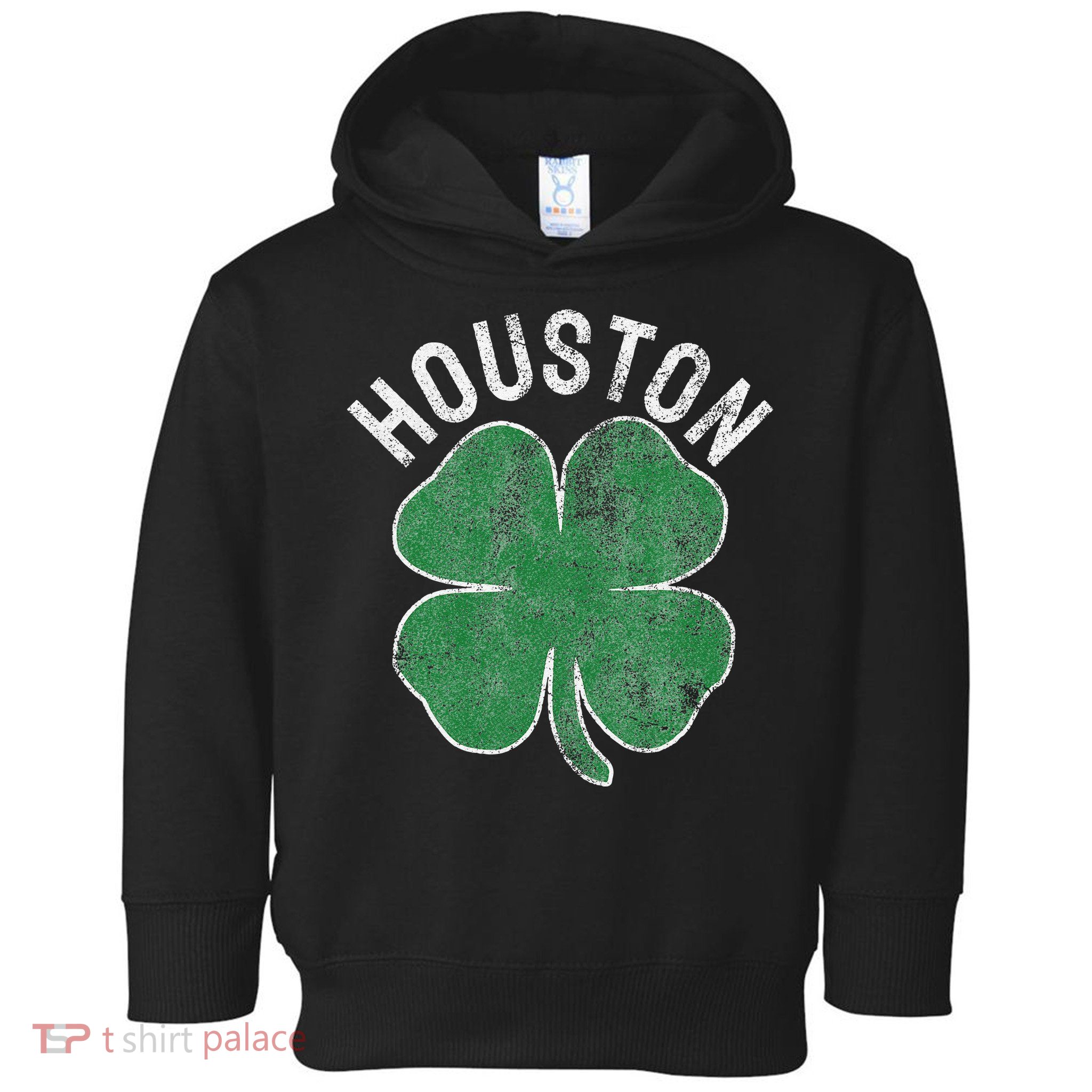 St. Patrick's Day Texas Houston Shamrock Irish Saint Paddy's Toddler Hoodie