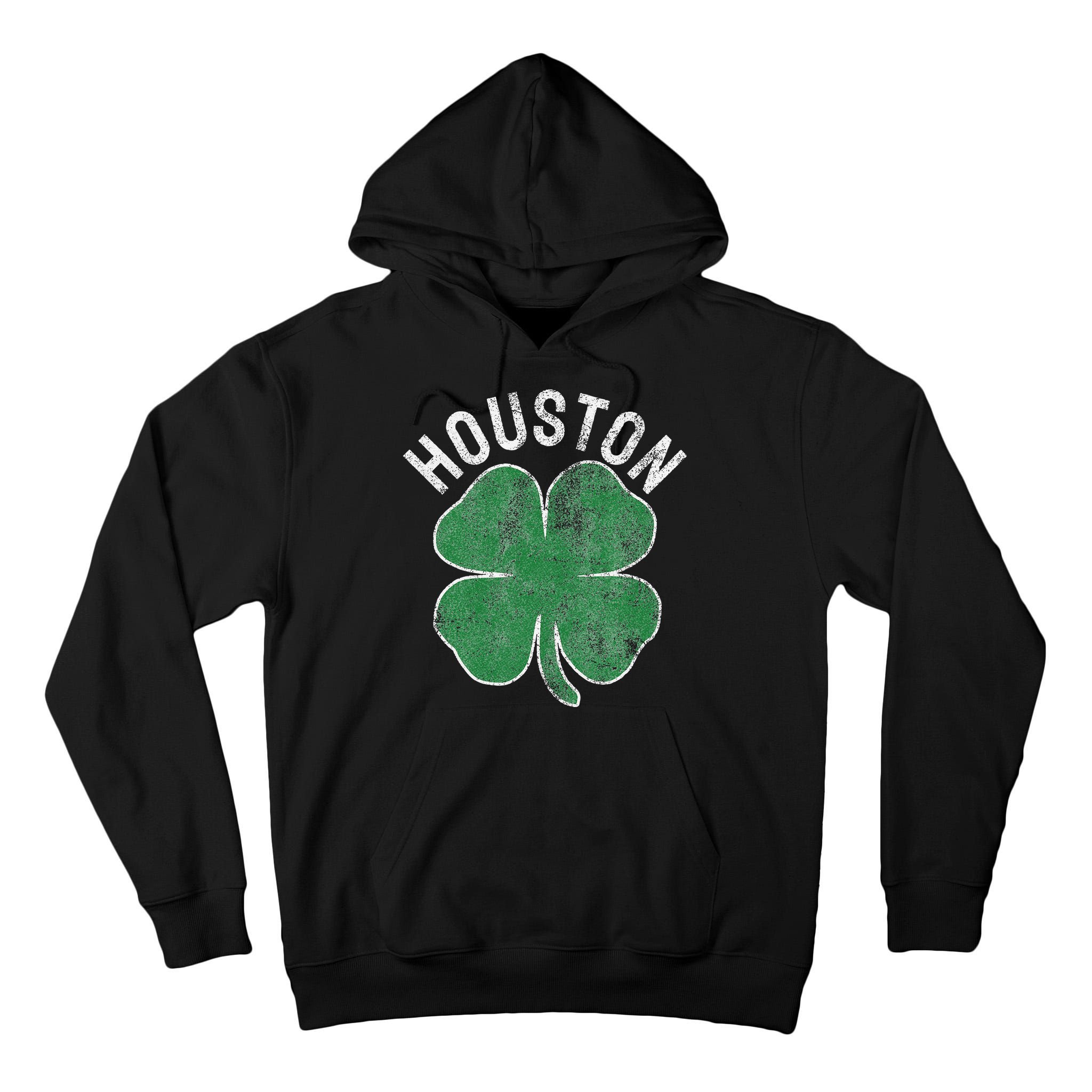 St. Patrick's Day Texas Houston Shamrock Irish Saint Paddy's Tall Hoodie