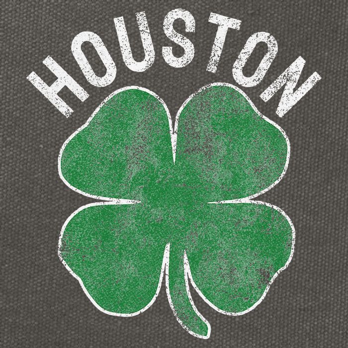 St. Patrick's Day Texas Houston Shamrock Irish Saint Paddy's Cotton Canvas Backpack