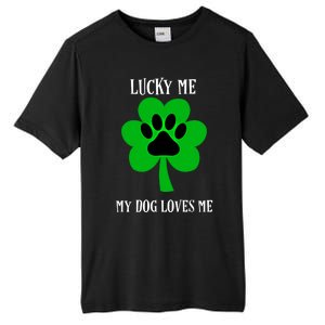 St Patrick's Day Dog Loves Me Lucky Gift Tall Fusion ChromaSoft Performance T-Shirt