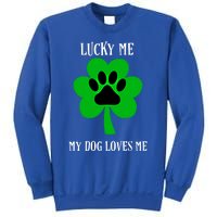 St Patrick's Day Dog Loves Me Lucky Gift Sweatshirt