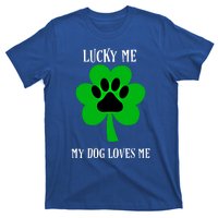 St Patrick's Day Dog Loves Me Lucky Gift T-Shirt