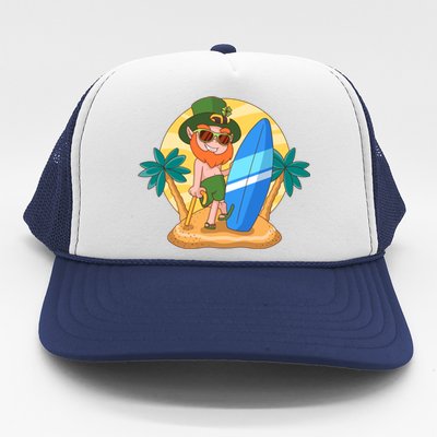 St Patricks Day Hawaii Gnome Gift Trucker Hat