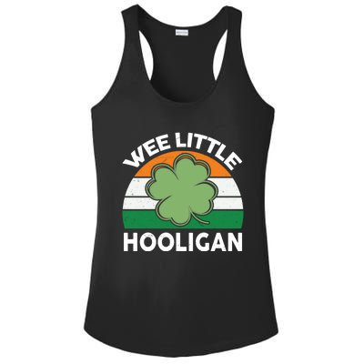 St Patricks Day Shirts Wee Little Hooligan Funny Ladies PosiCharge Competitor Racerback Tank