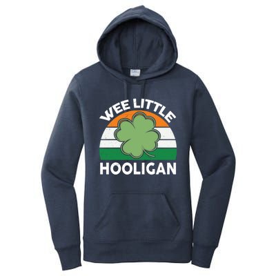 St Patricks Day Shirts Wee Little Hooligan Funny Women's Pullover Hoodie