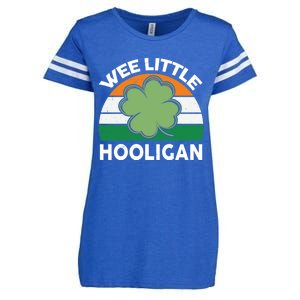 St Patricks Day Shirts Wee Little Hooligan Funny Enza Ladies Jersey Football T-Shirt