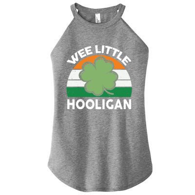 St Patricks Day Shirts Wee Little Hooligan Funny Women's Perfect Tri Rocker Tank