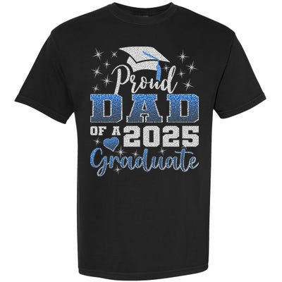 Super Proud Dad Of 2025 Graduate Awesome Family College Garment-Dyed Heavyweight T-Shirt