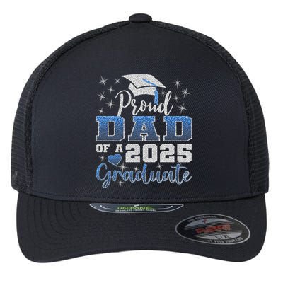 Super Proud Dad Of 2025 Graduate Awesome Family College Flexfit Unipanel Trucker Cap