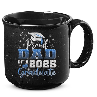 Super Proud Dad Of 2025 Graduate Awesome Family College 15oz Campfire Ceramic Mug