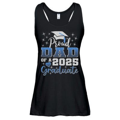 Super Proud Dad Of 2025 Graduate Awesome Family College Ladies Essential Flowy Tank