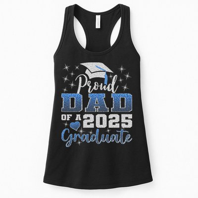 Super Proud Dad Of 2025 Graduate Awesome Family College Womens Tank Top
