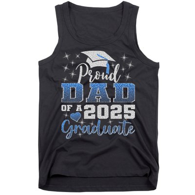 Super Proud Dad Of 2025 Graduate Awesome Family College Tank Top