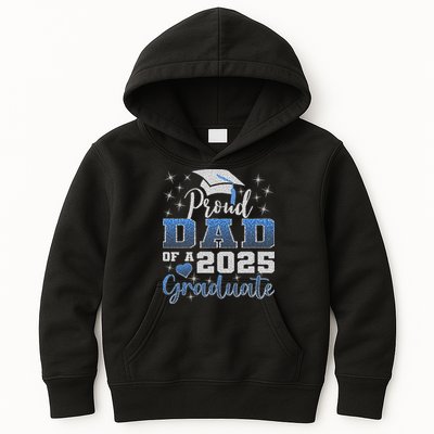 Super Proud Dad Of 2025 Graduate Awesome Family College Kids Hoodie