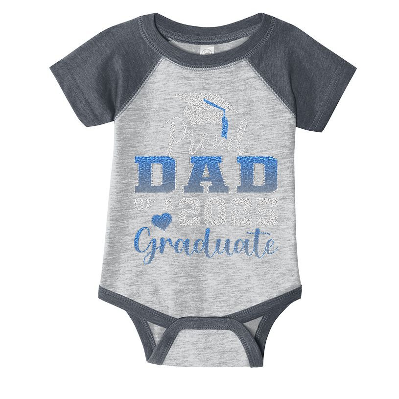 Super Proud Dad Of 2025 Graduate Awesome Family College Infant Baby Jersey Bodysuit