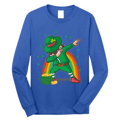 St Patricks Day Dabbing Leprechauns Funny Dab Dance Gift Long Sleeve Shirt