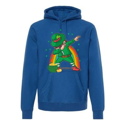 St Patricks Day Dabbing Leprechauns Funny Dab Dance Gift Premium Hoodie