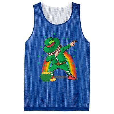 St Patricks Day Dabbing Leprechauns Funny Dab Dance Gift Mesh Reversible Basketball Jersey Tank