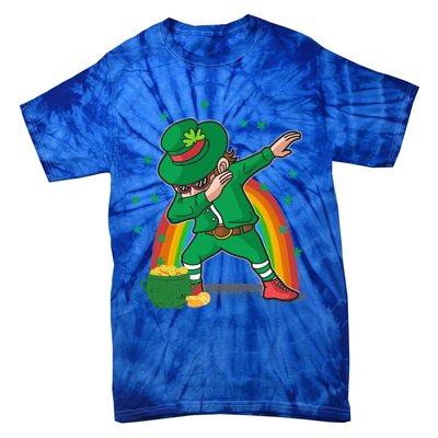 St Patricks Day Dabbing Leprechauns Funny Dab Dance Gift Tie-Dye T-Shirt