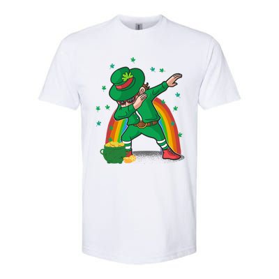 St Patricks Day Dabbing Leprechauns Funny Dab Dance Gift Softstyle CVC T-Shirt