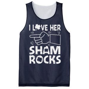 St Patricks Day Couple Love Gift Valentines Day Mesh Reversible Basketball Jersey Tank