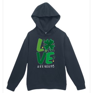 St Patrick's Day Reading Teacher Student Love Luck Clover Meaningful Gift Urban Pullover Hoodie