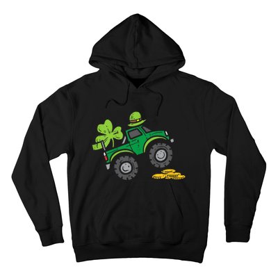 St Patricks Day Shirts Leprechaun Monster Truck Shamrock Gift Hoodie