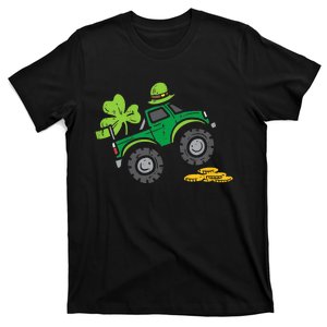 St Patricks Day Shirts Leprechaun Monster Truck Shamrock Gift T-Shirt