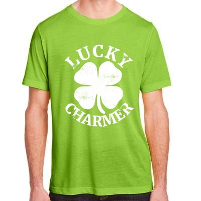 St Patricks Day Shirts LUCKY CHARMER Adult ChromaSoft Performance T-Shirt