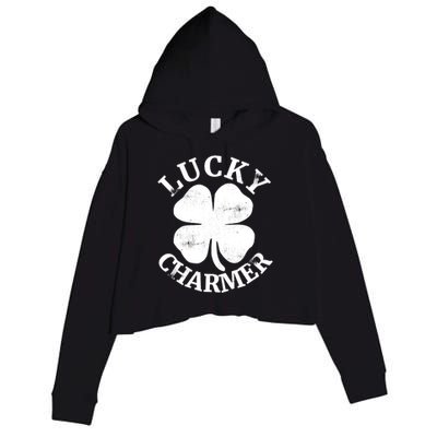 St Patricks Day Shirts LUCKY CHARMER Crop Fleece Hoodie