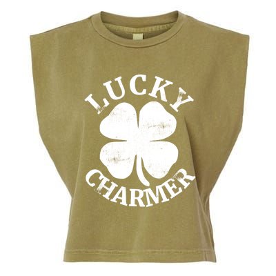 St Patricks Day Shirts LUCKY CHARMER Garment-Dyed Women's Muscle Tee