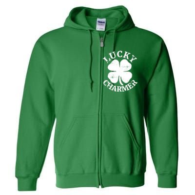 St Patricks Day Shirts LUCKY CHARMER Full Zip Hoodie