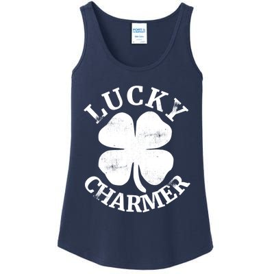 St Patricks Day Shirts LUCKY CHARMER Ladies Essential Tank